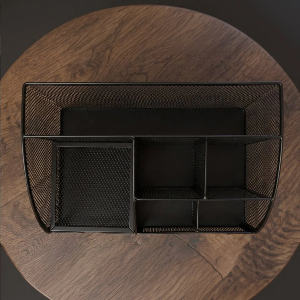 Amazon Basics Mesh Desk Organizer - Pen Holder - Black - NEW - photo 2