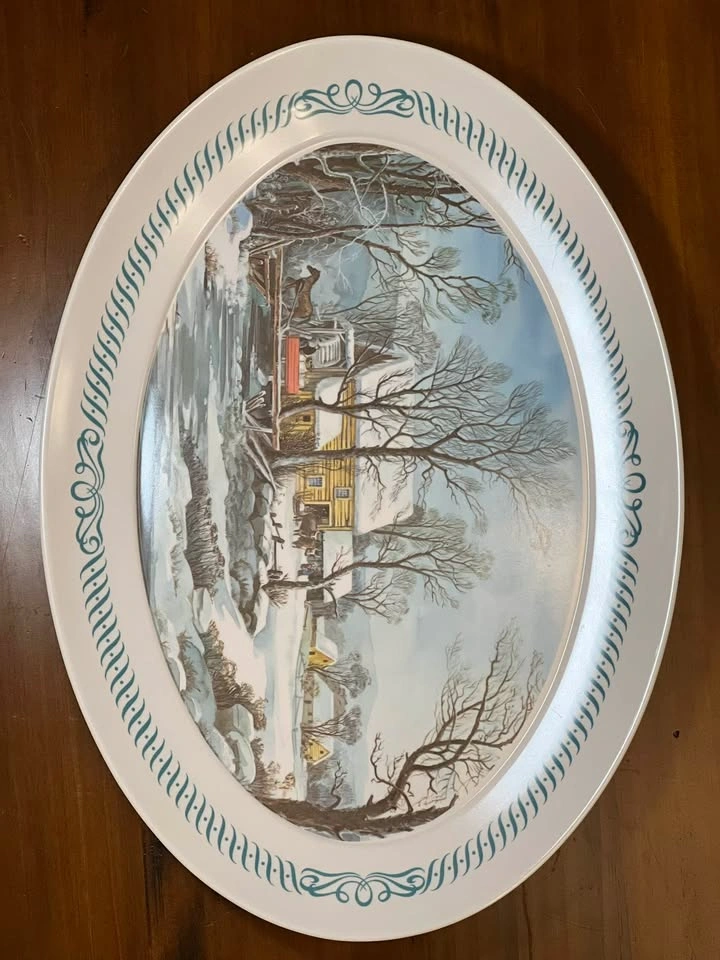 Vintage Brookpark Melamine Oval Serving Platter - 21 inch - photo 5