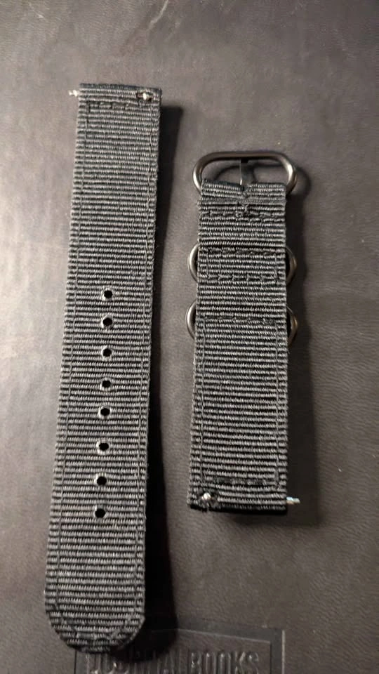 Brand New Black Nylon Watch Strap 20mm Quick-Release - photo 2