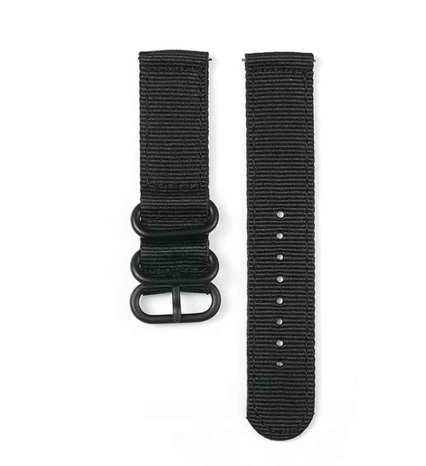 Brand New Black Nylon Watch Strap 20mm Quick-Release - photo 4