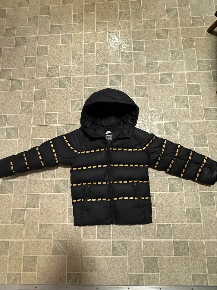 Nike Big Kids Sportswear Down Full Zip Jacket Metallic Gold XS - photo 2