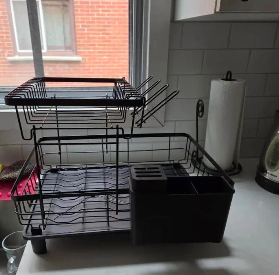 Brand New Black Metal Dish Drying Rack – Never Used - photo 4