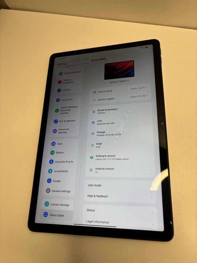 lenovo tab k11 wifi LTE cellular