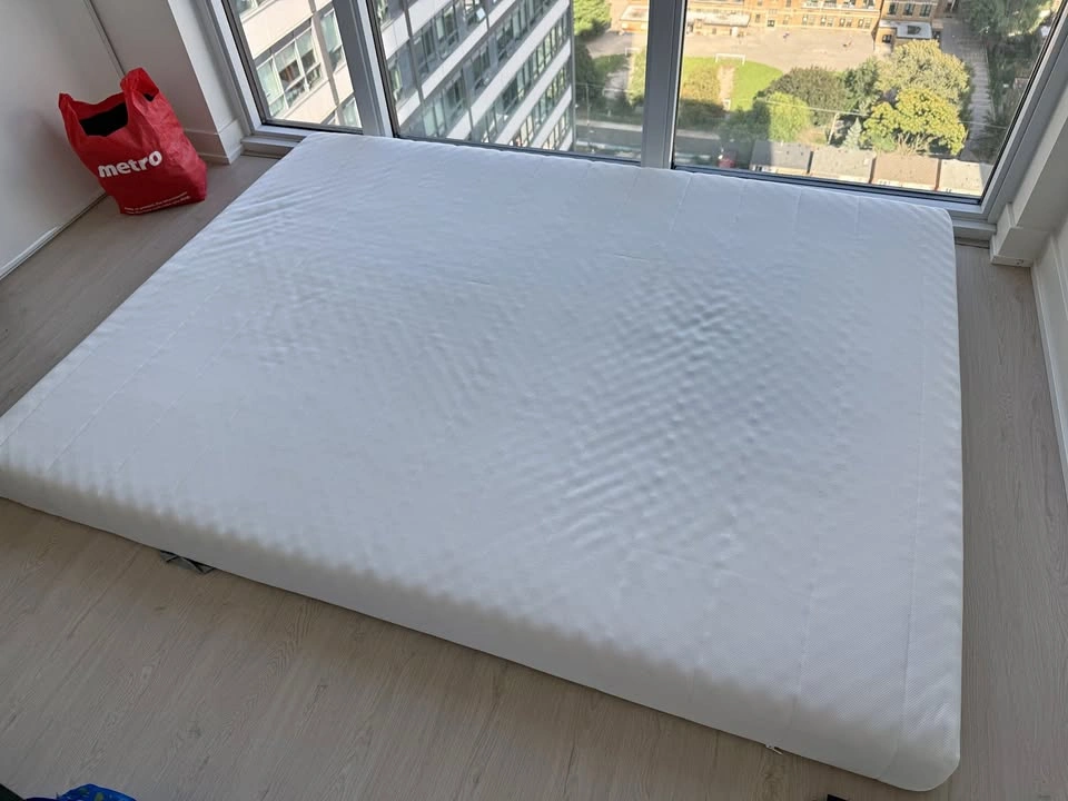 IKEA ÅSVANG Foam Mattress - Queen Size (White)