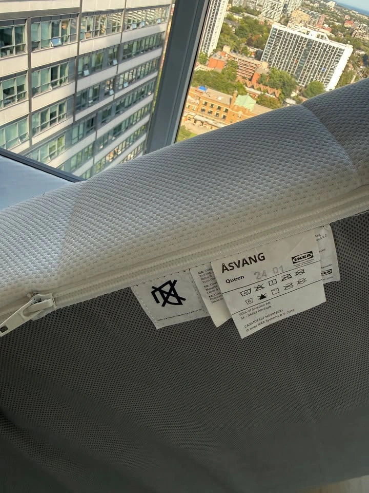 IKEA ÅSVANG Foam Mattress - Queen Size (White) - photo 3