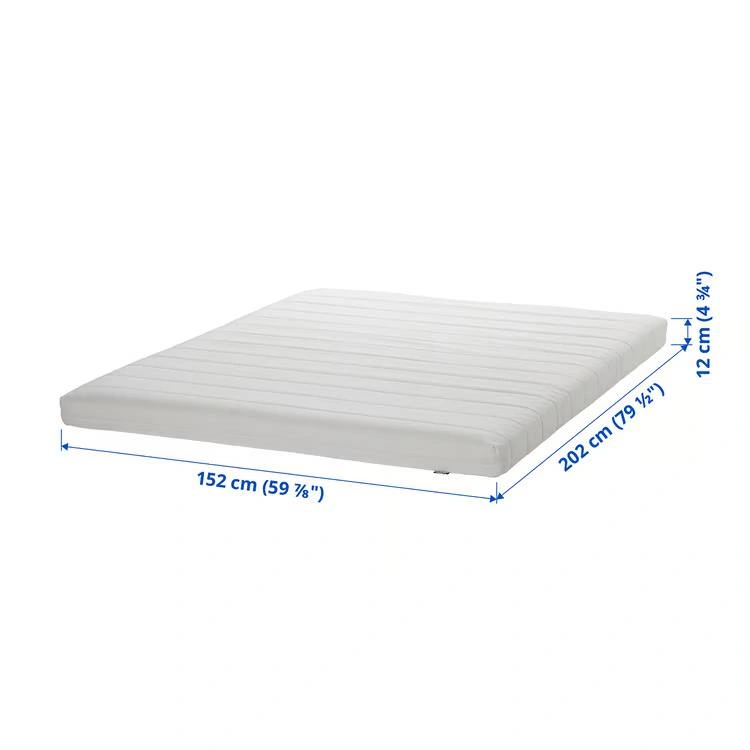 IKEA ÅSVANG Foam Mattress - Queen Size (White) - photo 5