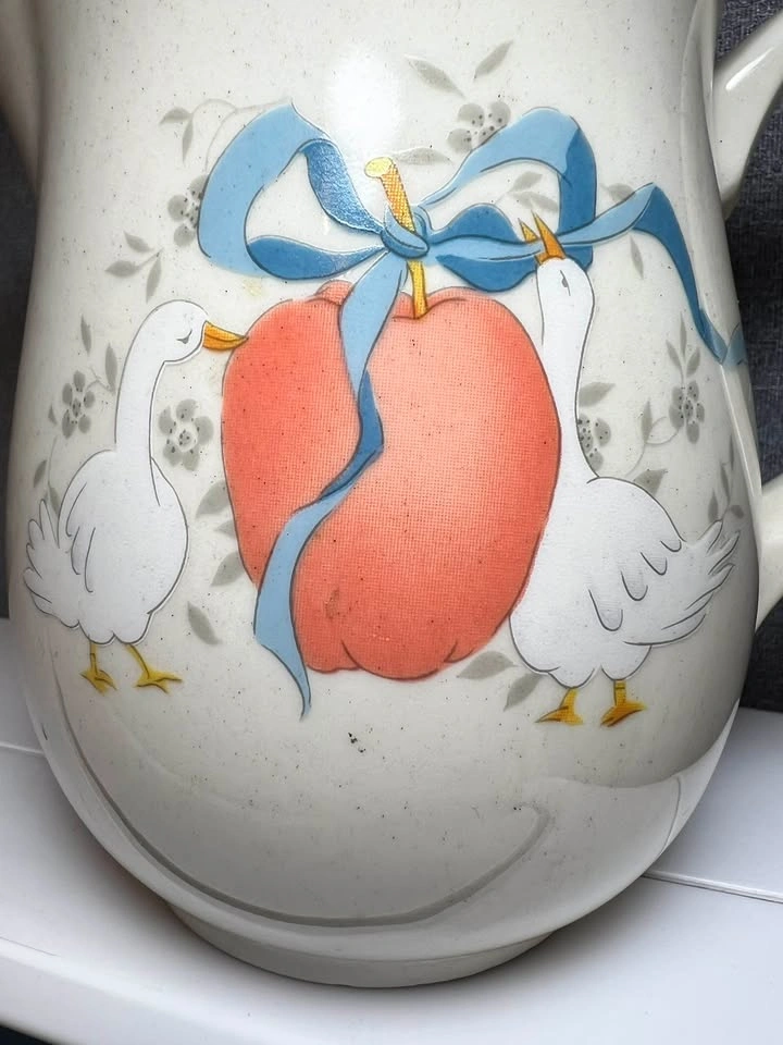 Vintage International China "Marmalade" Goose Pitcher - photo 4