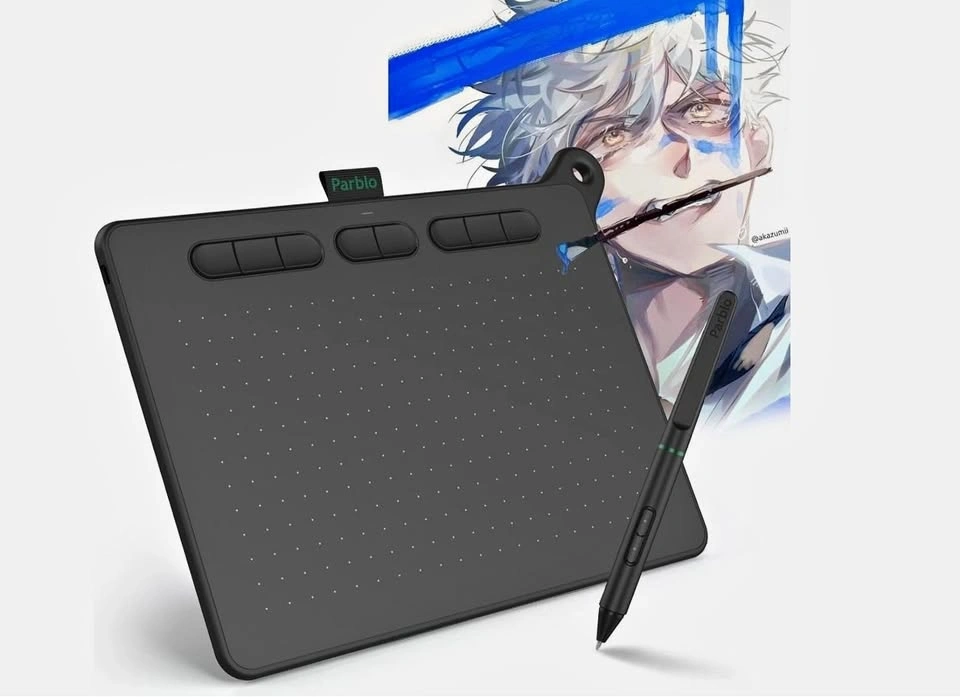 NEW Parblo Ninos M Drawing Tablet, 9" x 5"