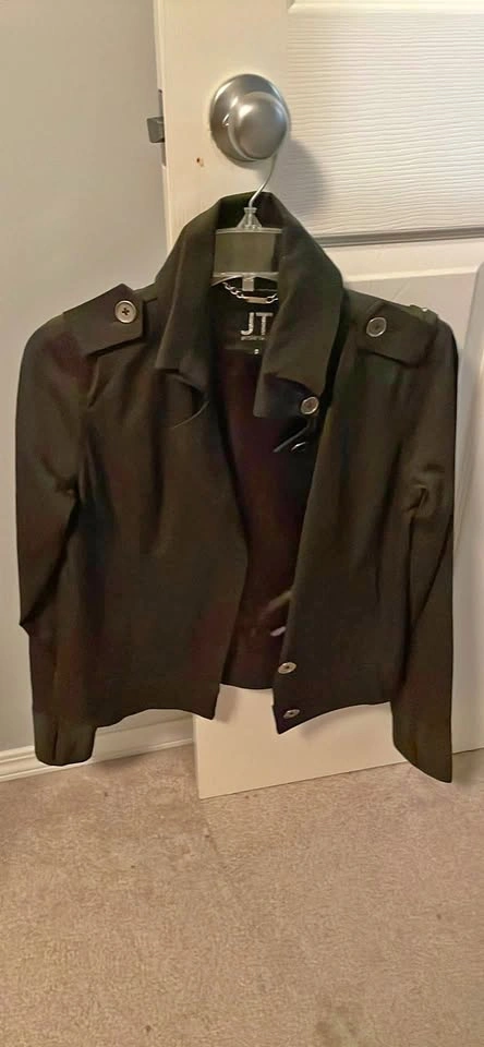 Jennifer Taylor Black Military Style Jacket