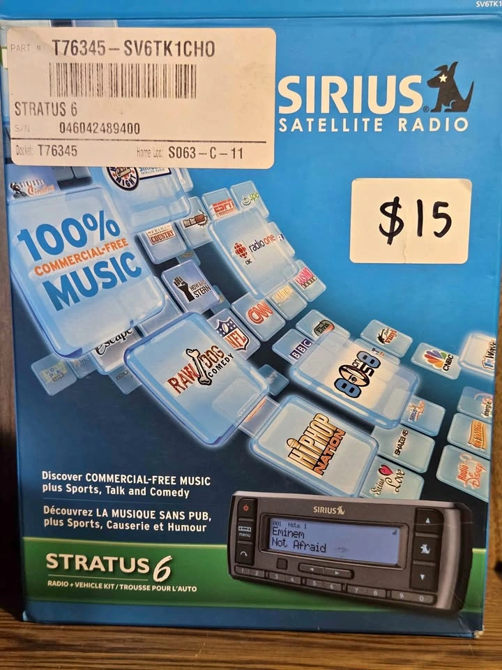 Sirius XM Satellite Radio Stratus 6 Vehicle Kit