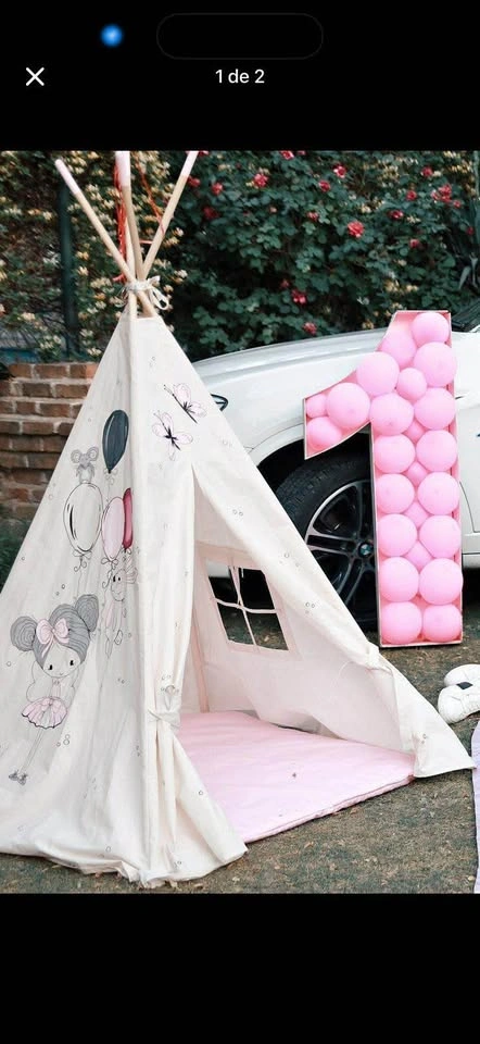 Children's Teepee Tent with Mat - photo 2