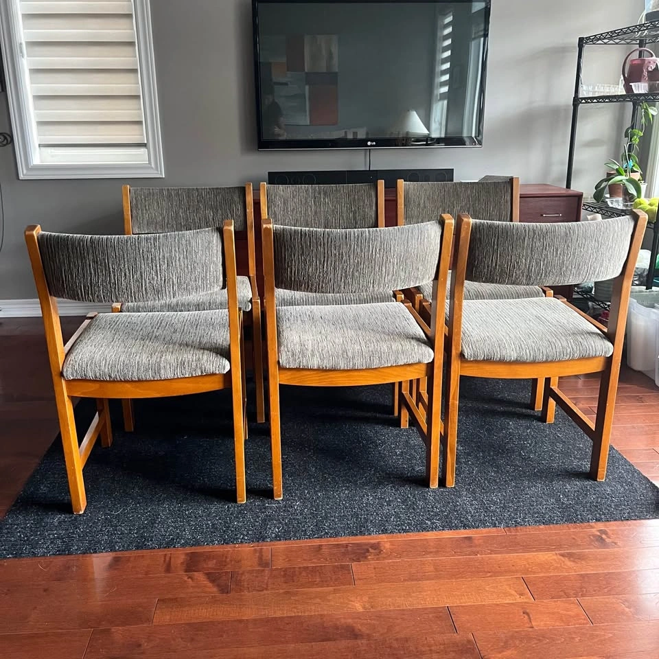 Set of 6 Mid-Century Modern Style Dining Chairs - photo 2