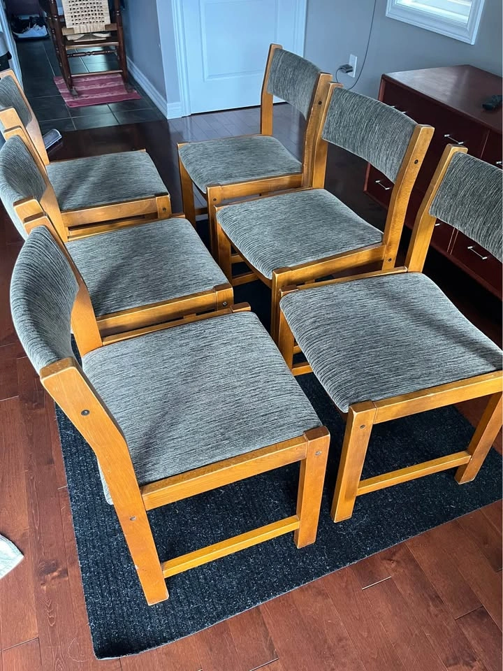 Set of 6 Mid-Century Modern Style Dining Chairs - photo 4