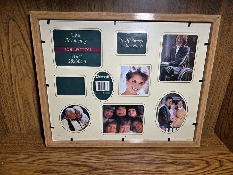 11x14 Wooden Picture Frame with 9 Openings