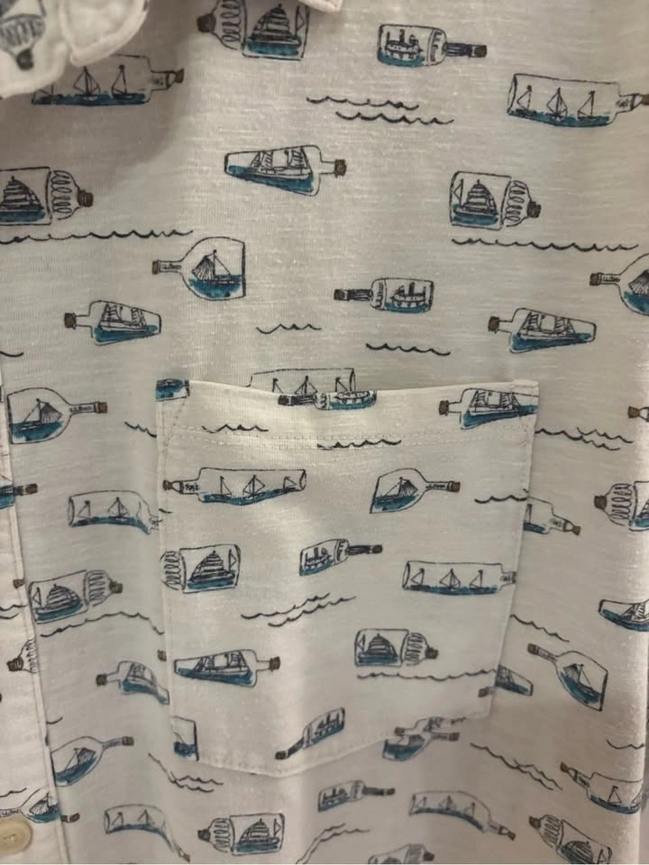 L.L.Bean Men’s XL Traditional Fit Ship in Bottle Nautical Shirt - photo 3