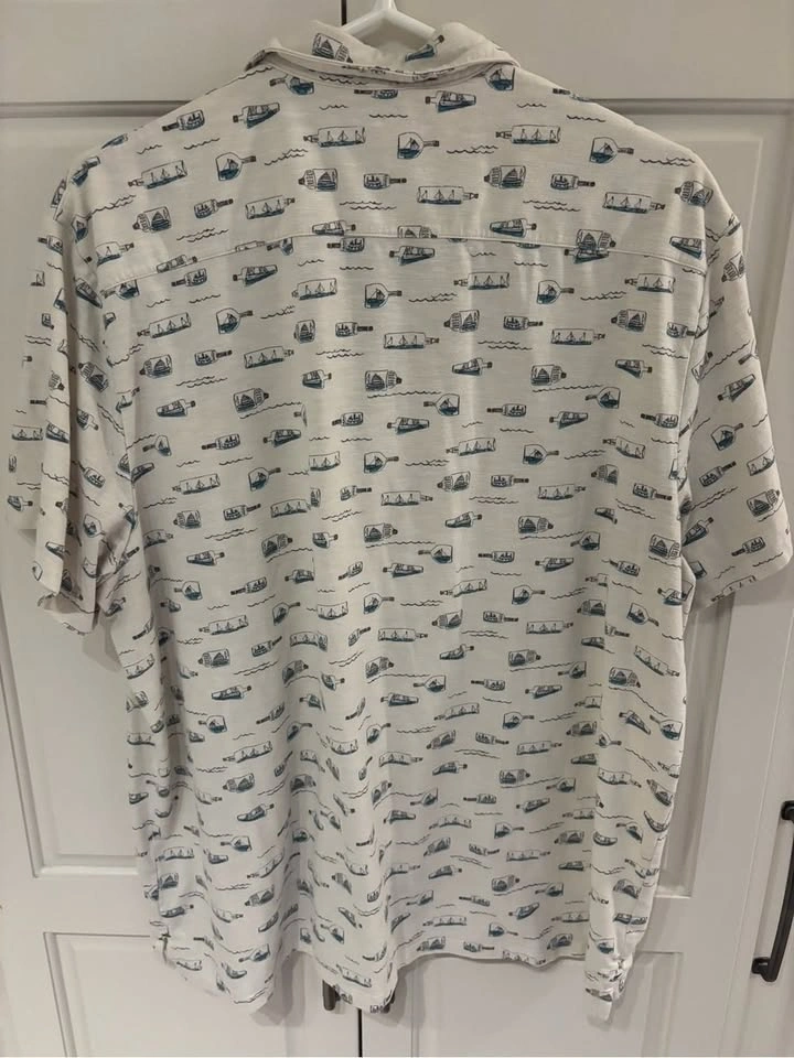 L.L.Bean Men’s XL Traditional Fit Ship in Bottle Nautical Shirt - photo 5