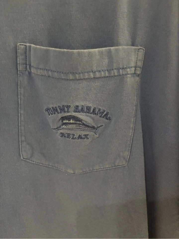 Tommy Bahama Royal Blue Short-Sleeve Pocket Tee Large - photo 2
