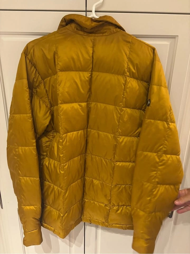 Marmot Men’s Large Duck Down Puffer Jacket Mustard Gold Retro - photo 5