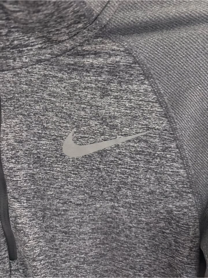 Nike Gray Half-Zip Dri-FIT Long Sleeve Training Jacket - photo 2