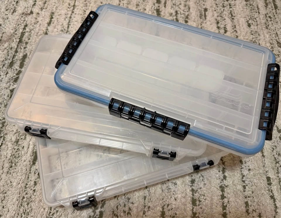 Plano Fishing Tackle Box Set – 3 Boxes with Dividers $15 for All