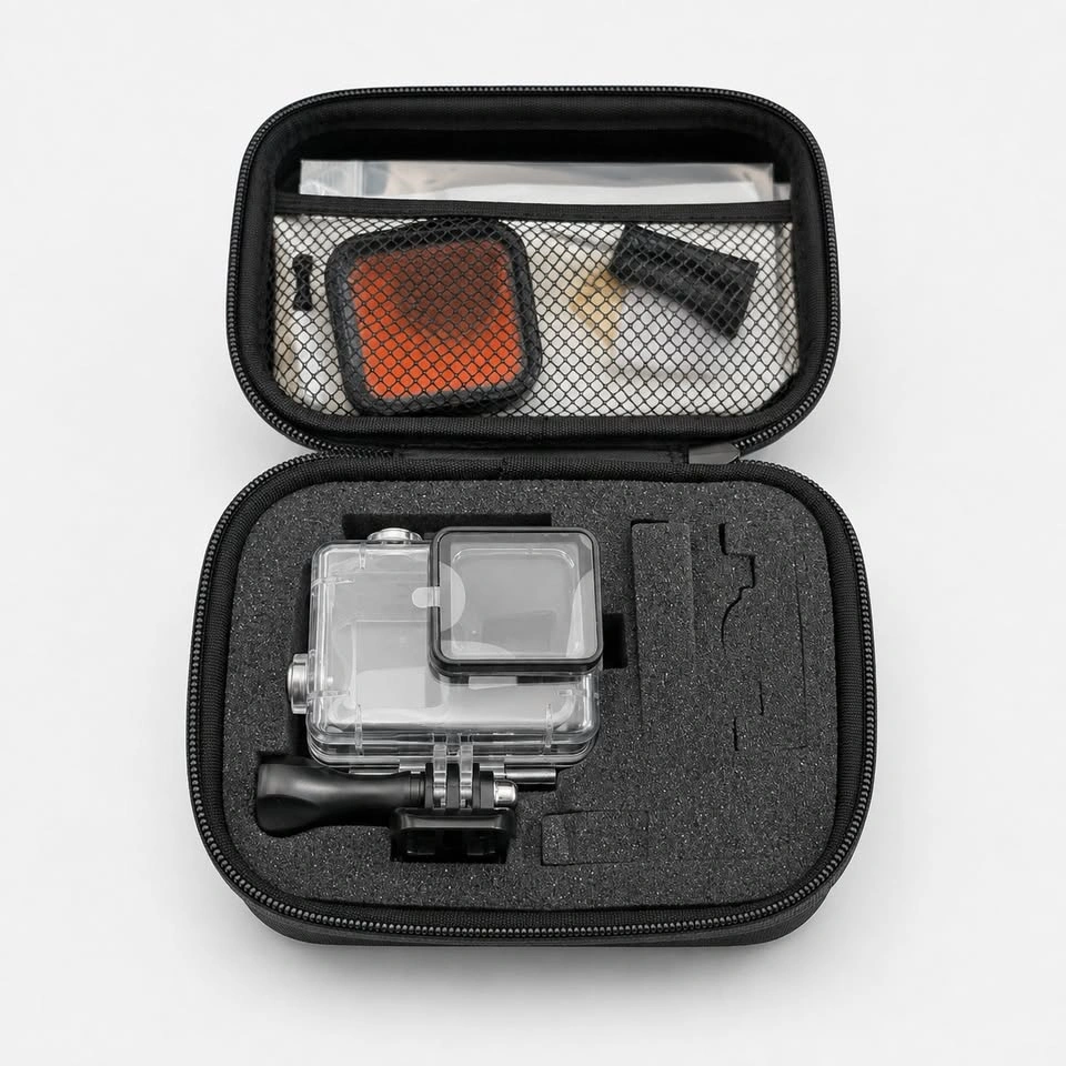 Action Camera Waterproof Housing & Accessory Kit w/ Hard Case - photo 2