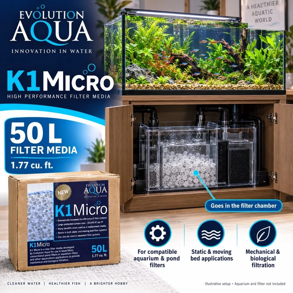 Evolution Aqua K1 Micro 50L Filter Media – New Sealed - photo 3