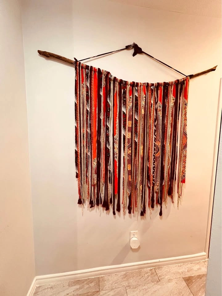 Hand-made Mixed Material Wall Hanging - photo 3