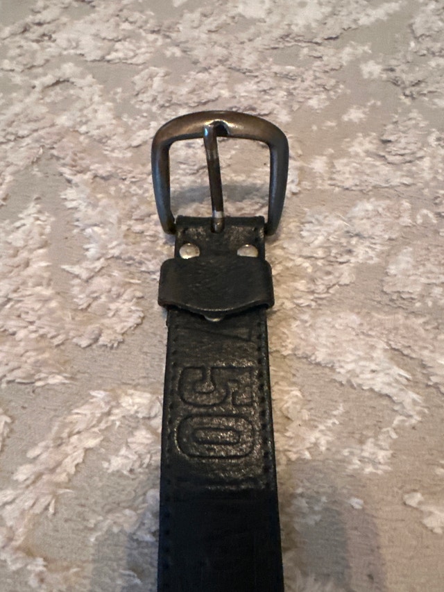Real vintage LEVI’S 501 black leather belt - photo 5