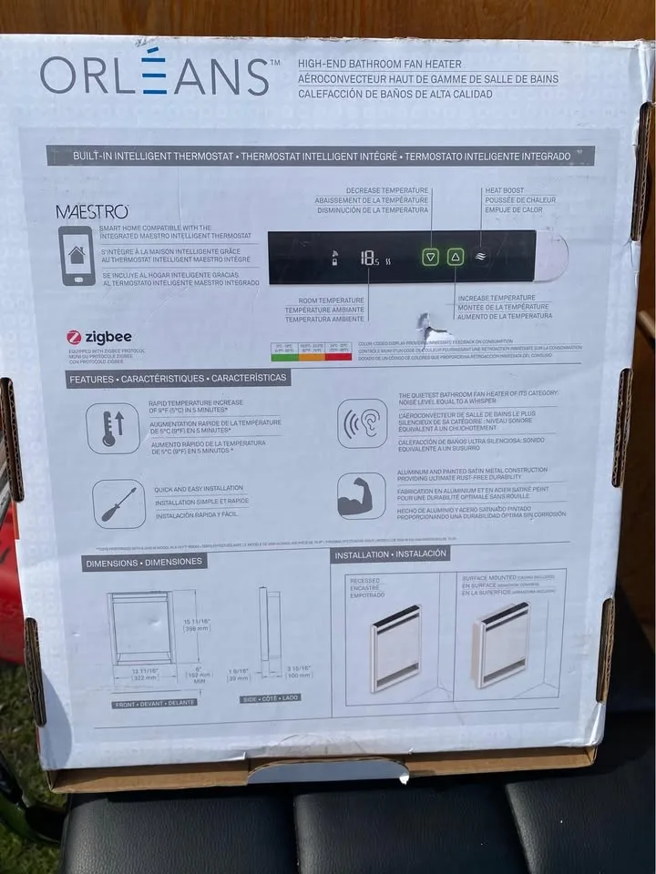 Orleans High end bathroom fan heater image indicator(2)
