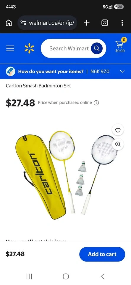 Carlton Smash Badminton Set