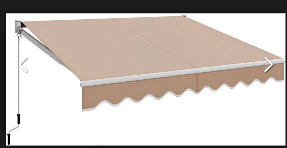 Retractable patio awning 244x198 cm, beige