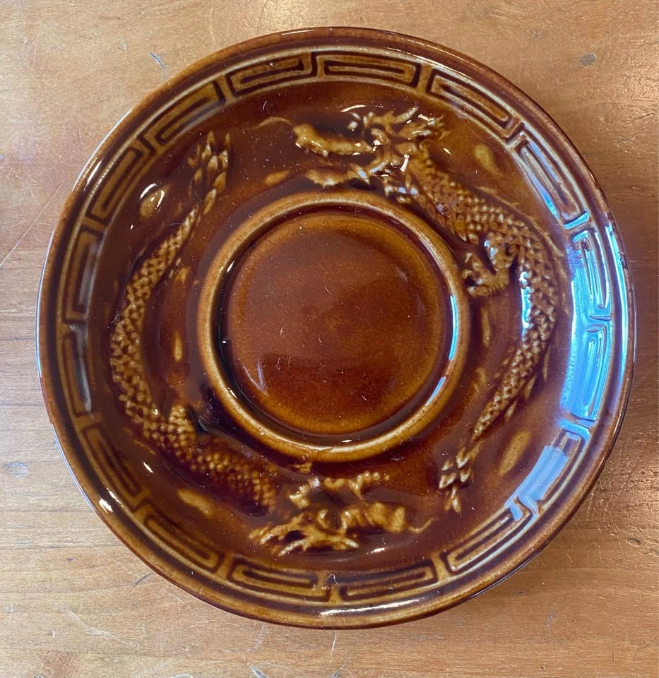 Vintage Demitasse Cup & Saucer, Dragon Embossed Set of 11 - photo 3