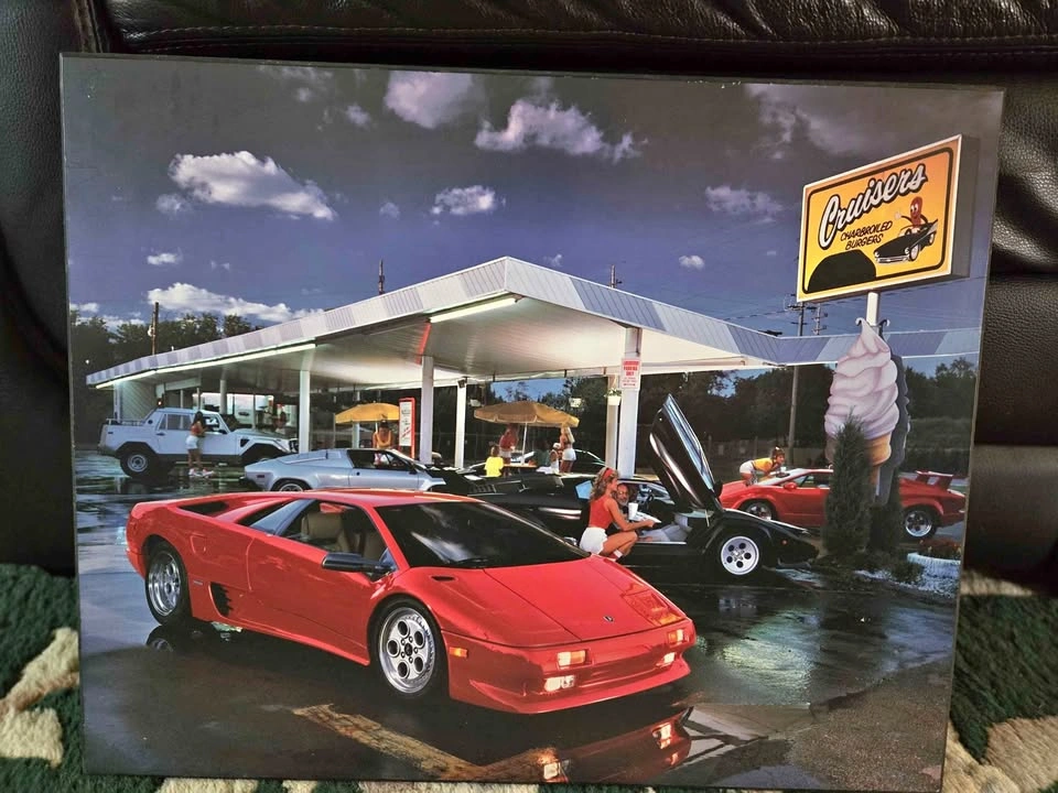 Vintage 1980s Automotive Poster
