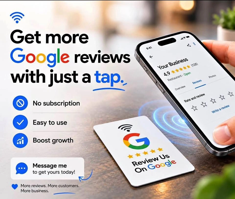 Google Review NFC Tap Card