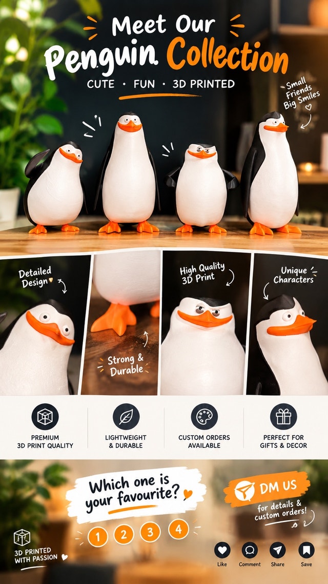 Madagascar Penguin Figures - photo 2