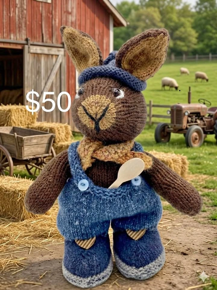 Hand Knitted Boy Rabbit