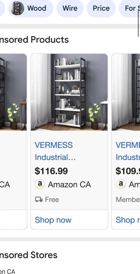 Modern Minimalist Bookshelf, 5-Tier 24-inch Shelving - photo 3