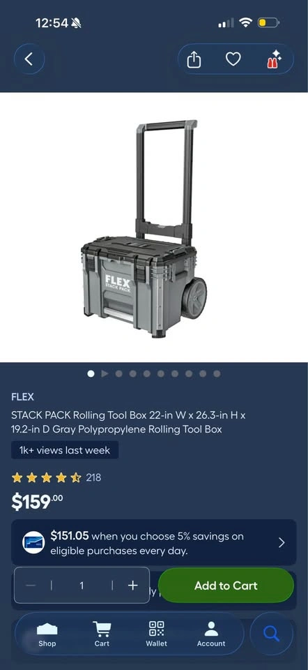 Rolling Tool Box 22in Flex Tools - photo 2