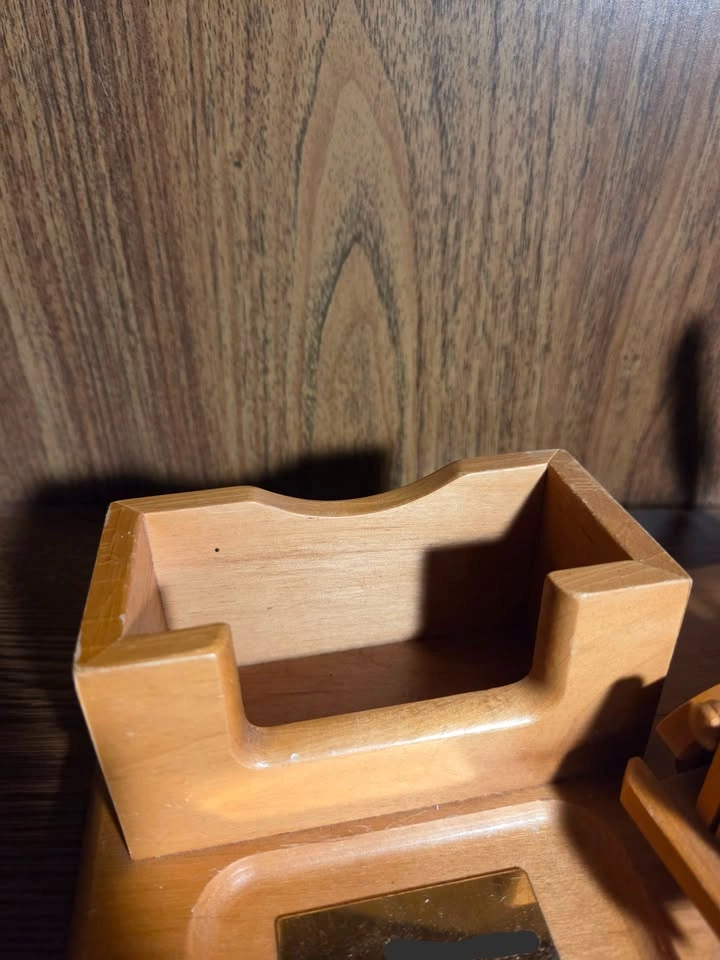 Wooden Card and Pen Holder with Wooden Car - photo 4