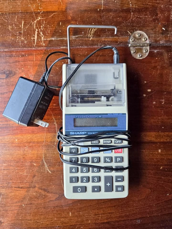Sharp Elsi Mate EL-1611 Handheld Printing Calculator
