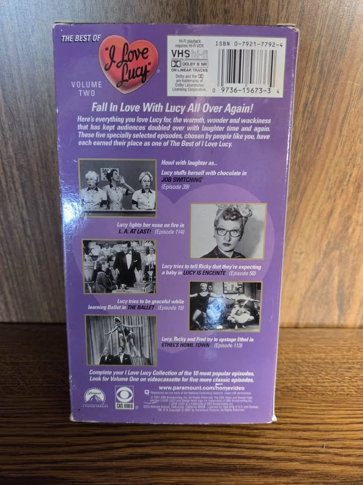 The Best of I Love Lucy VHS Tape - photo 2