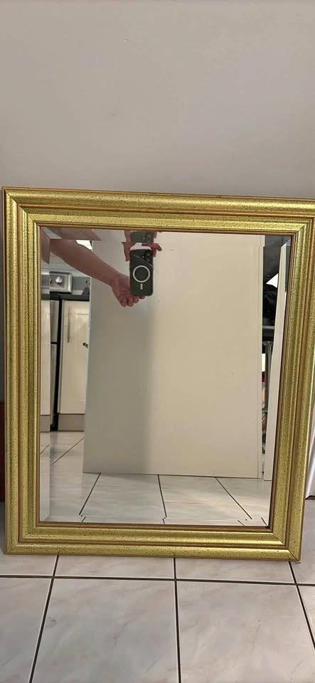 Gold mirror 20” w x24” h