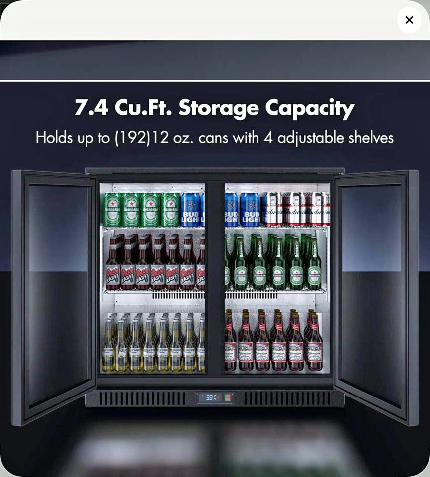 Coolski 36” 192-Can Outdoor Rated Beverage Cooler