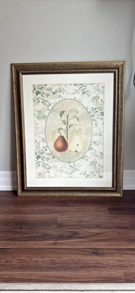 Framed Pear print