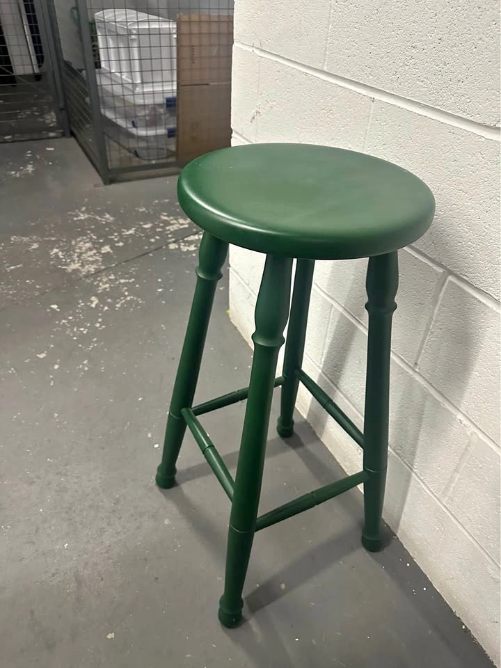 3 High breakfast stools (wooden)