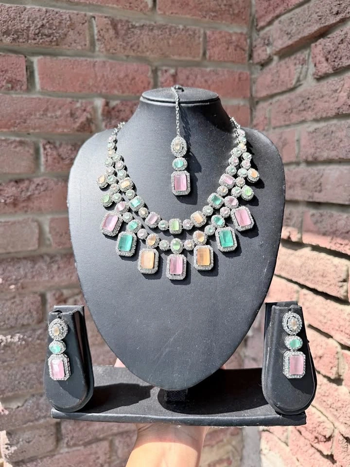 Brand New Indian Bridal Jewelry Necklace Set