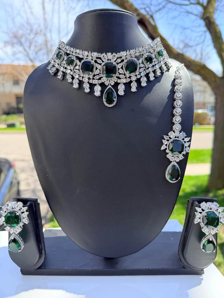 Brand New Indian Bridal Jewelry Necklace Set - photo 3