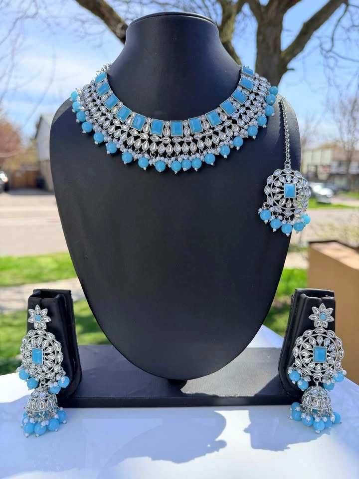 Brand New Indian Bridal Jewelry Necklace Set - photo 4