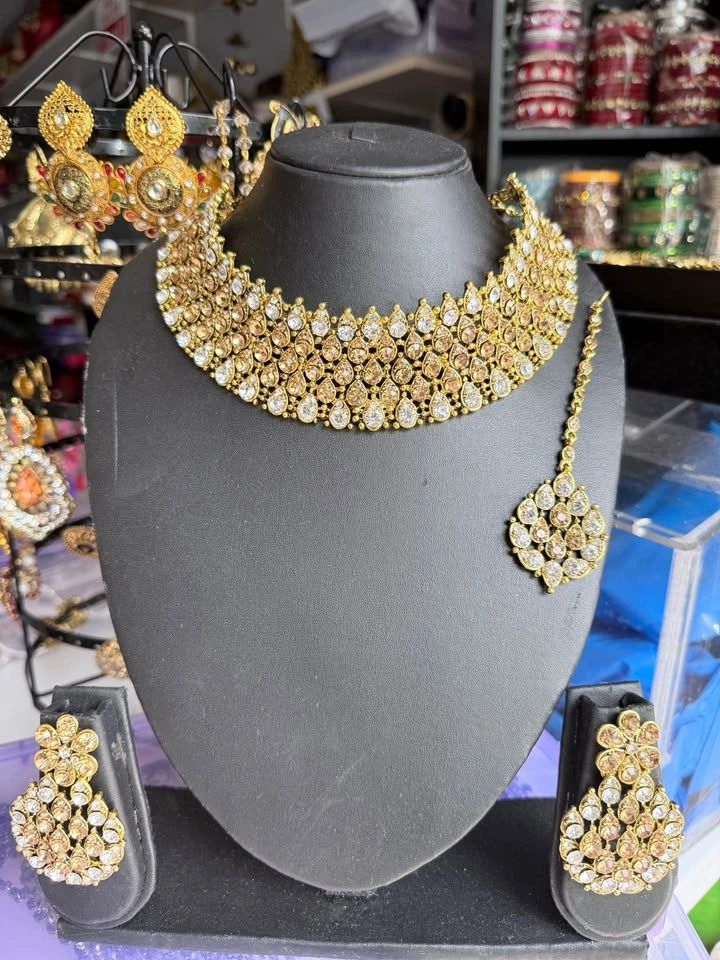 Brand New Indian Choker and Traditional Jewelry Sets - photo 4