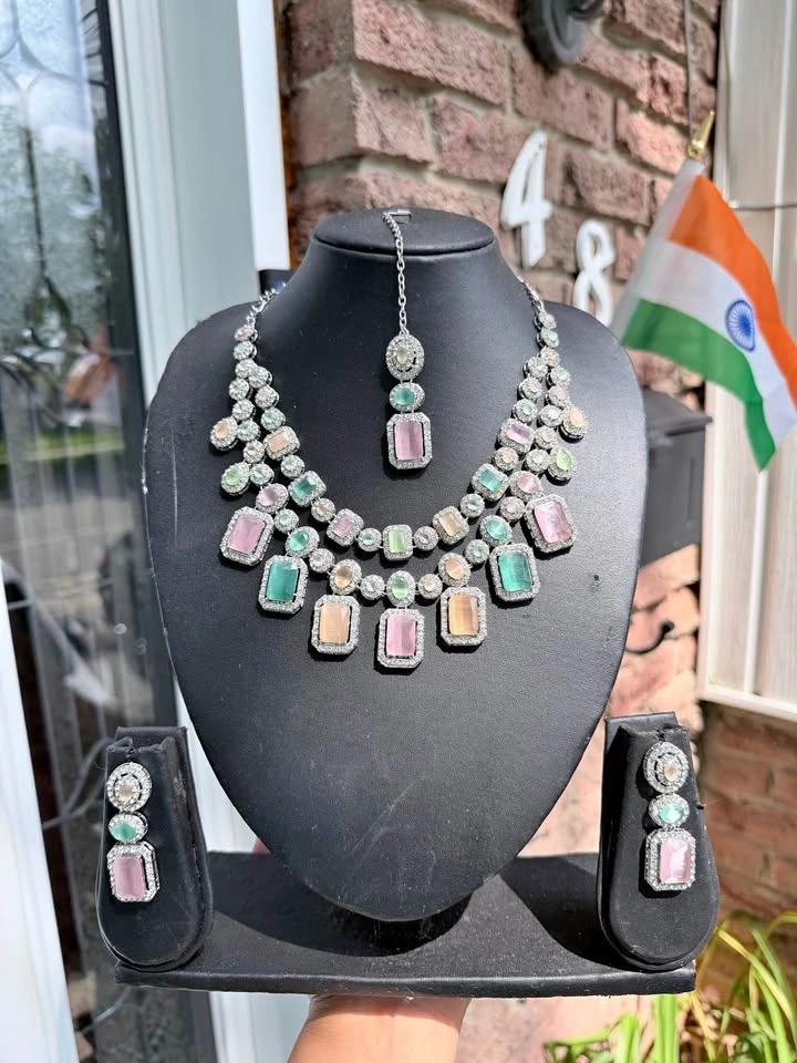 Brand New Indian Silver Jewelry Set